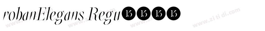 robanElegans Regu字体转换
